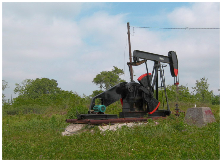 Oil pump on Evergreen Road on Tabbs Bay - Baytown, Texas