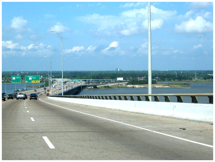 Fred Hartman Briidge over the Houston Ship Channel in Baytown, Texas