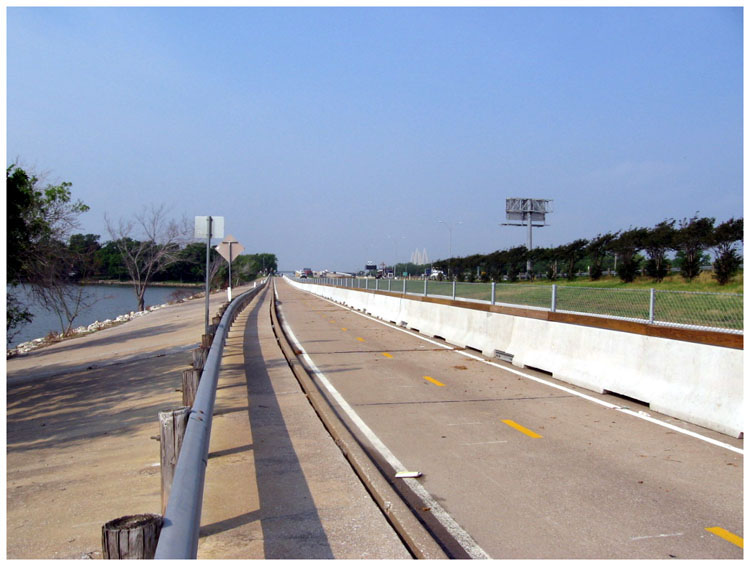 Goose Creek Trail as it passes SH146 close to West Main street. 