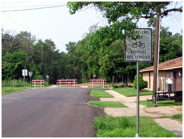 Goose Creek Trail as it passes through Central Heights 