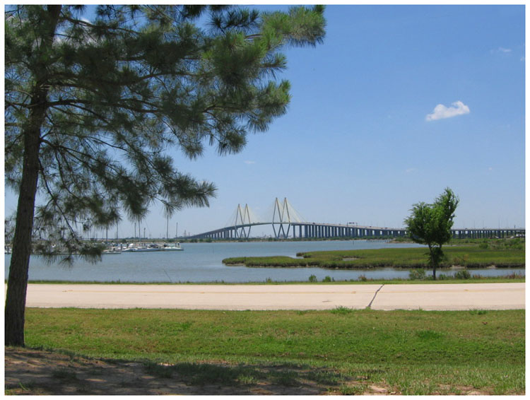 Fred Hartman Briidge over the Houston Ship Channel in Baytown, Texas