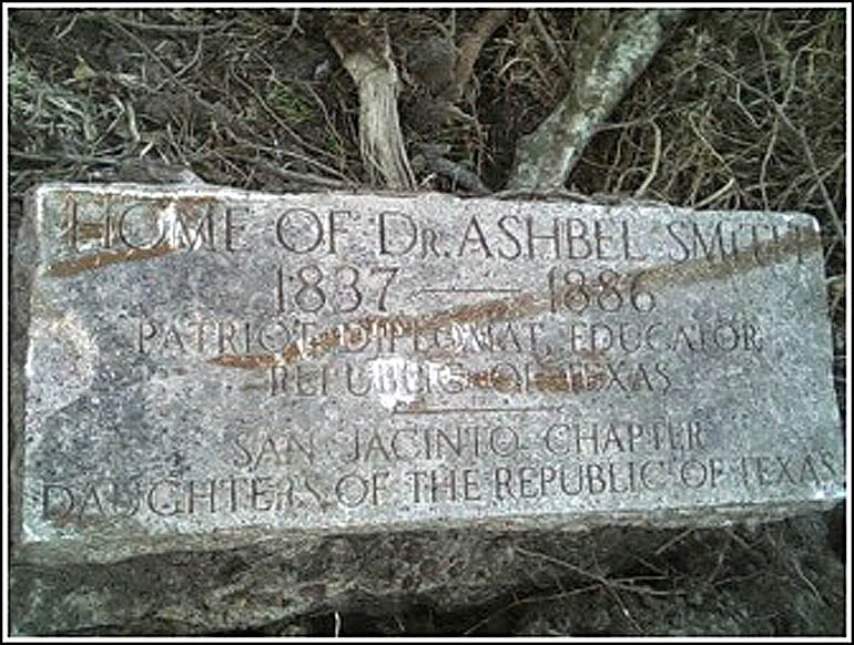 Around Baytown - Home of Ashbel Smith Memorial - Daughters of the Republic of Texas
