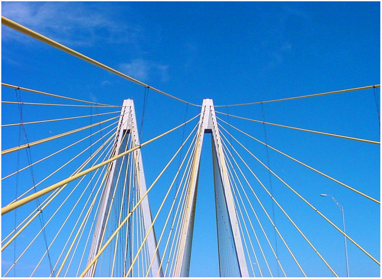 Fred Hartman Briidge over the Houston Ship Channel in Baytown, Texas