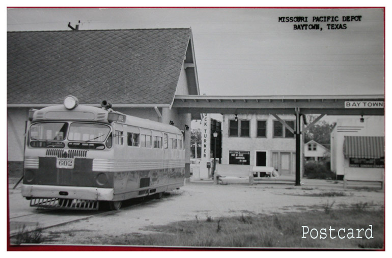 Around Baytown - Interurban 602 postcard - Baytown, Texas