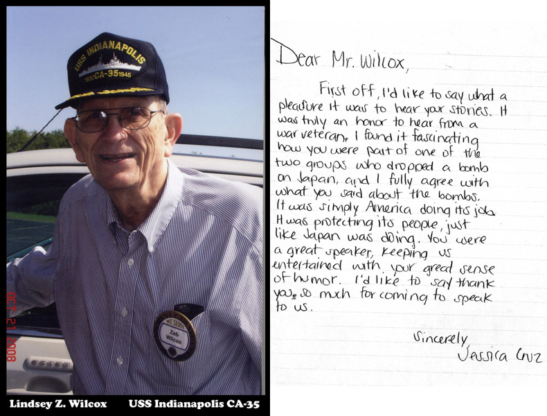 Lindsey Z. Wilcox - USS Indianapolis survivor - Baytown, Texas