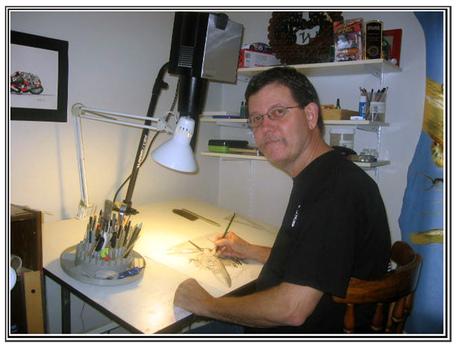 Jim McDonnel in his studio.