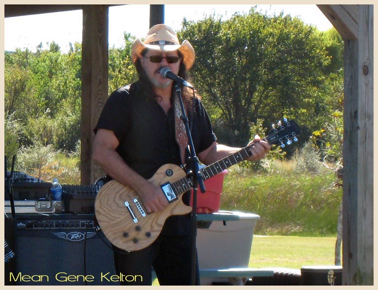 Mean Gene Kelton and the Diehards come out for a free concert in support of the Save Our Bayou rally at Roseland Park - Baytown, Texas 10-20-2007