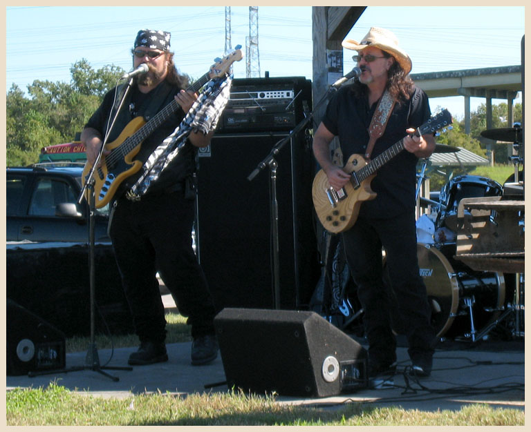 Mean Gene Kelton and the Diehards come out for a free concert in support of the Save Our Bayou rally at Roseland Park - Baytown, Texas 10-20-2007