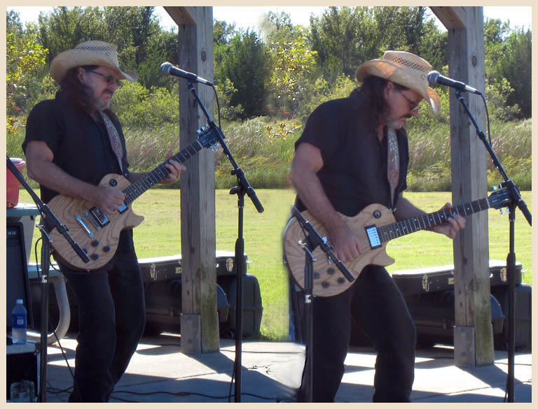 Mean Gene Kelton and the Diehards come out for a free concert in support of the Save Our Bayou rally at Roseland Park - Baytown, Texas 10-20-2007