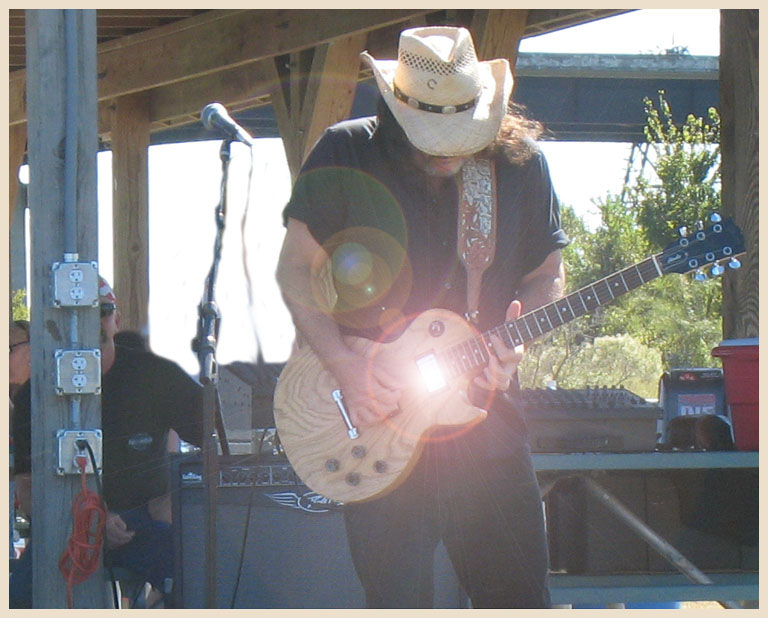 Mean Gene Kelton and the Diehards come out for a free concert in support of the Save Our Bayou rally at Roseland Park - Baytown, Texas 10-20-2007