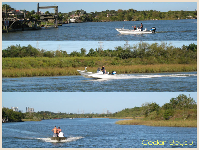 Cedar Bayou in Baytown Texas is the site of a planned barge/container loading/unloading facility 