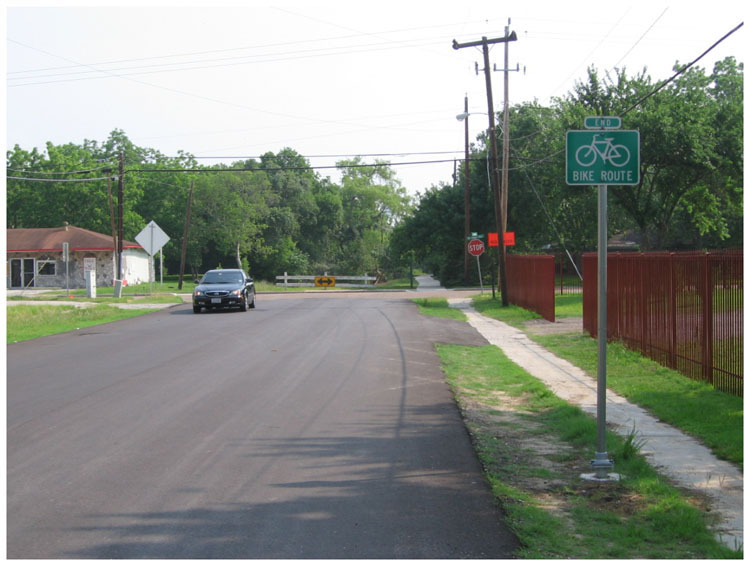 Goose Creek Trail as it crosses West Texas Avenue 